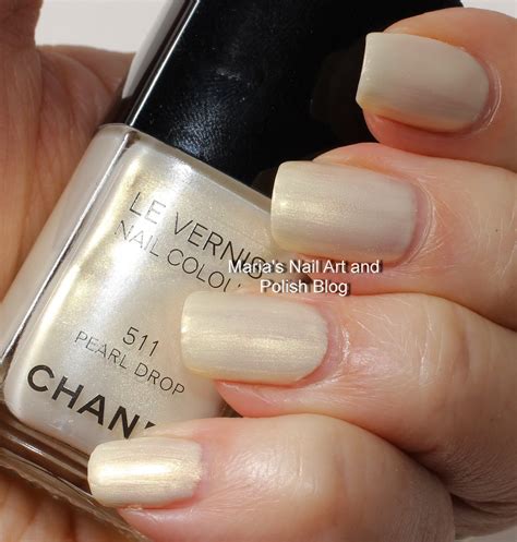 chanel pearl drop nail polish|Chanel Pearl Drop Le Vernis Nail Colour Review & Swatches.